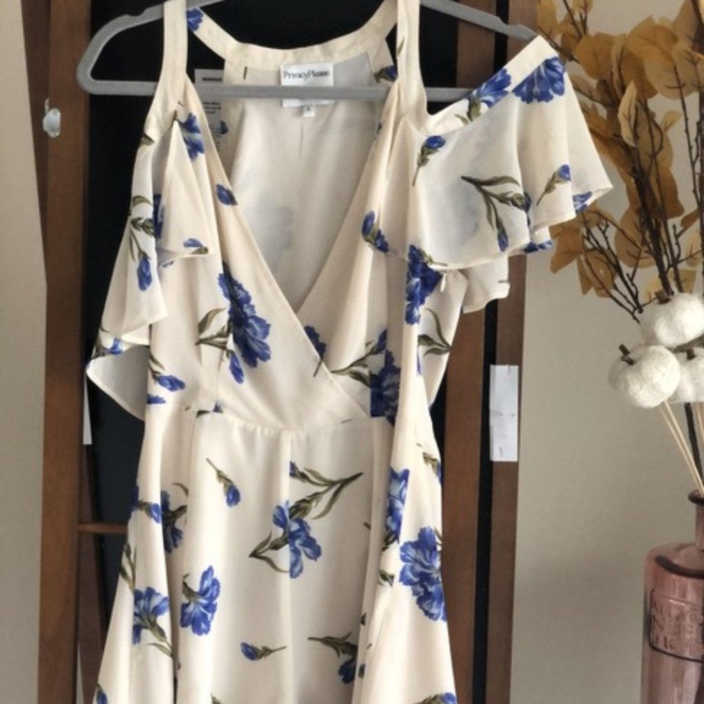 Nordstrom Floral Boho White Romper